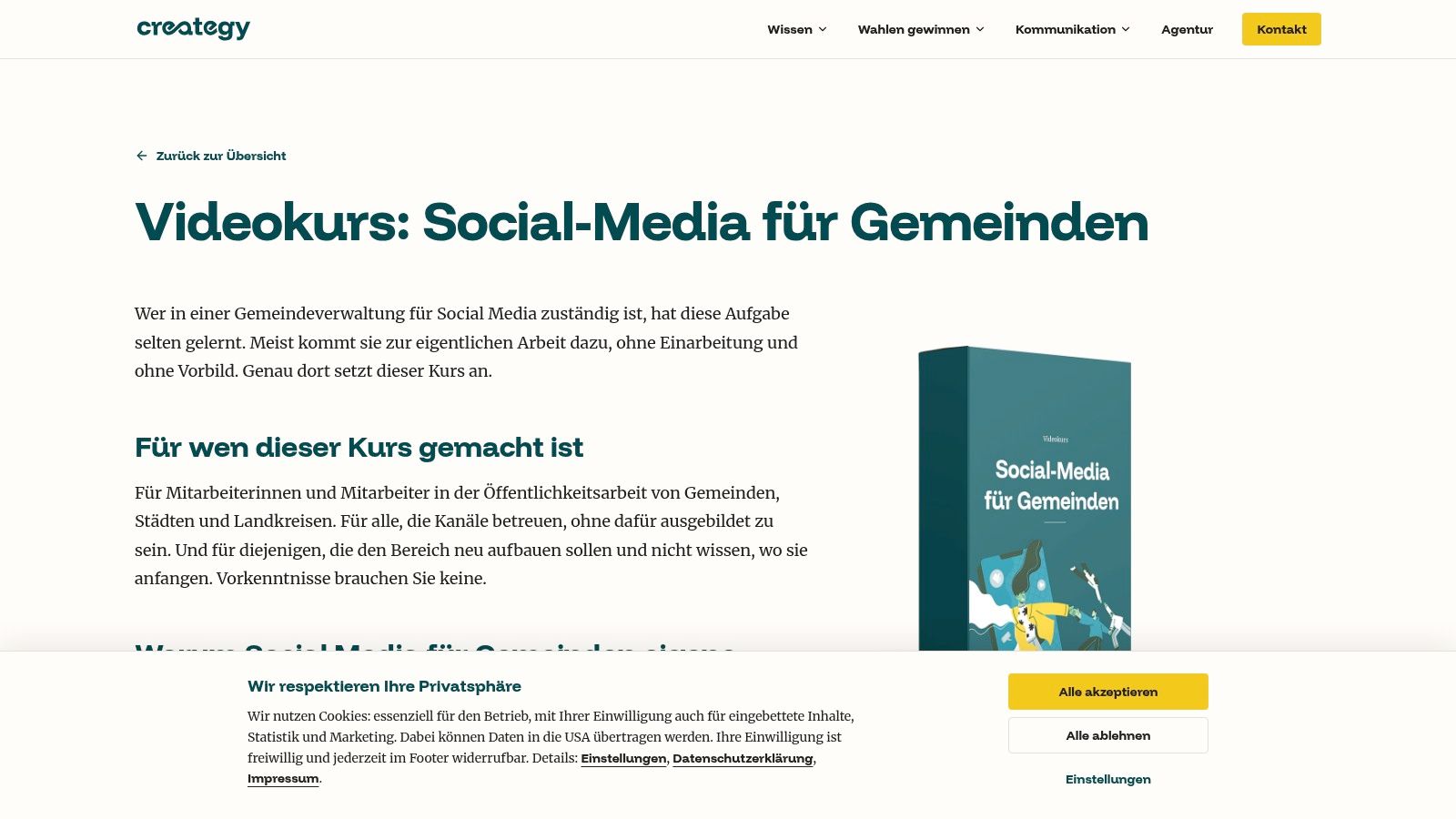 Videokurs Social Media für Gemeinden
