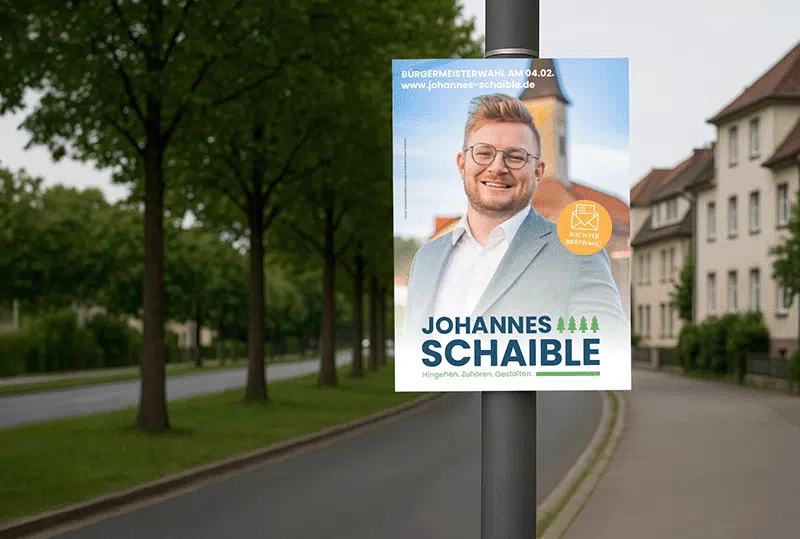 Das klassische Kopfplakat
