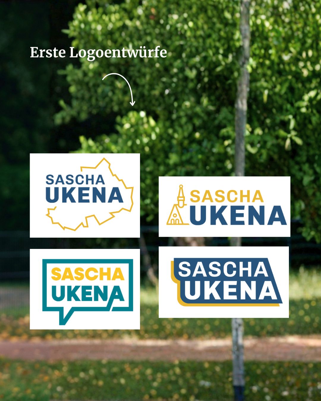 Erste Logoentwürfe