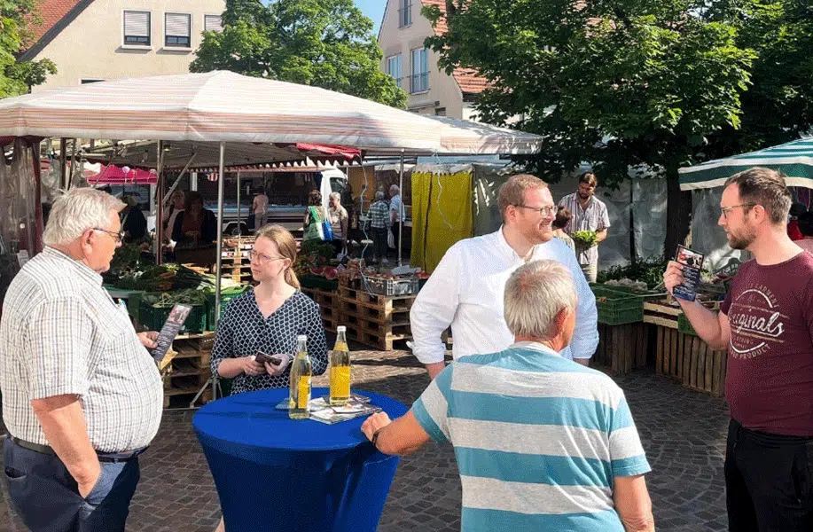 Der Kandidat im Gespräch