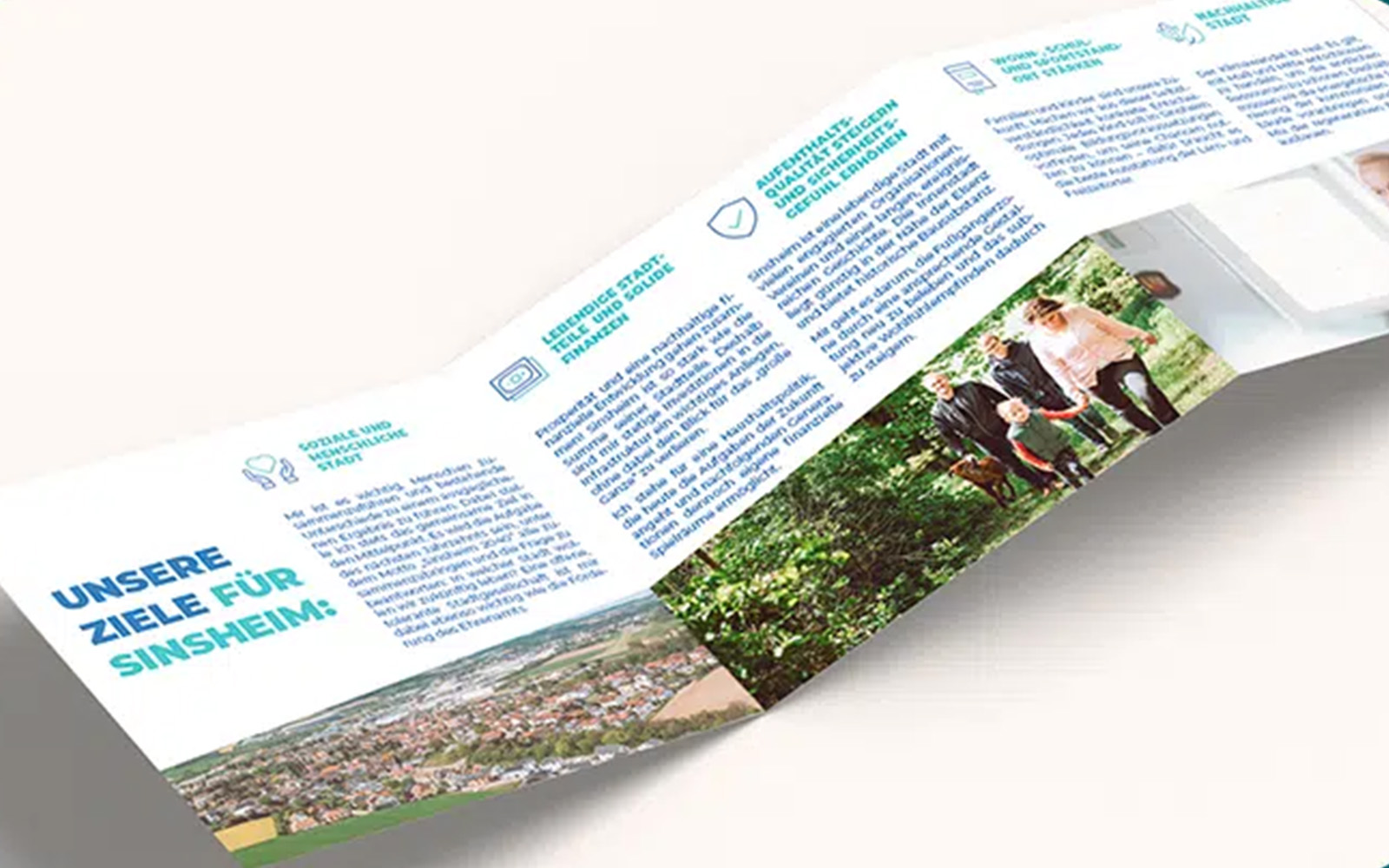 Einsatz des Designs im Flyer