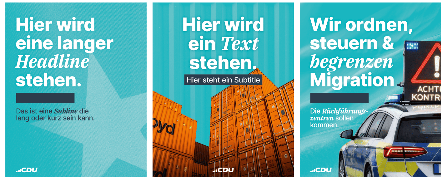 Exemplarische Anwendung des Designs